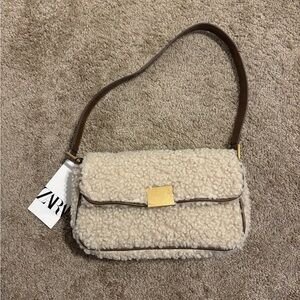 NEW Zara Faux Fur Shoulder Bag!